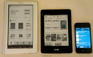 kindle Paperwhite and Sony eReader